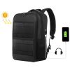 Men's Waterproof Nylon Solar Charging Backpack Sports Leisure Hiking