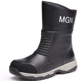 Plus Size Labor Protection Shoes Anti-smashing And Anti-stab Safety Shoes (Option: 616 Black-42)