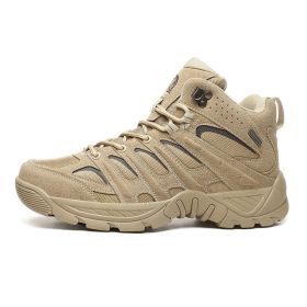 Outdoor High-top Hiking Male Martin Boots (Option: Sand Color-43)