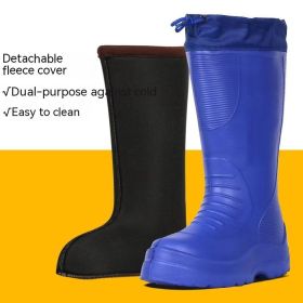 Winter Fleece-lined EVA Foam Snow Boots (Option: Sapphire Blue-43)