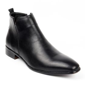 Fashion Men's Square Toe Ankle Boots (Option: Black-49)